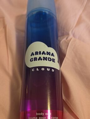 Ariana Grande Blue and Purple Cloud Body Mist Bottle